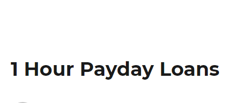 1 hour payday loans Inc